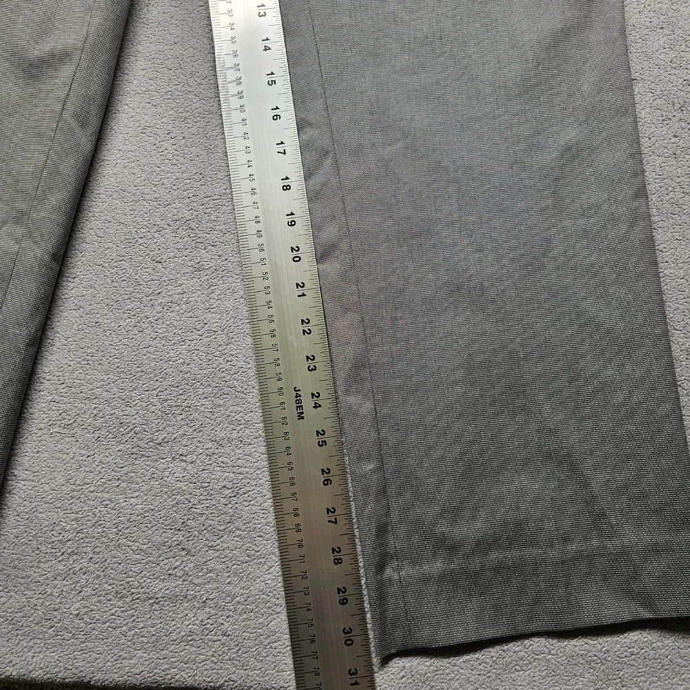 NWT Banana Republic Mens Slim Fit Gray Non-Iron Stretch Cotton Dress Pants 36x32